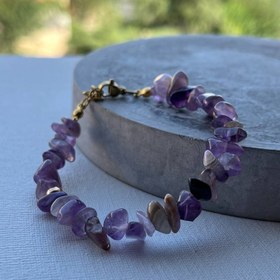 تصویر دستبند سنگ آمیتیست(قفلی) 