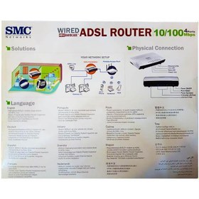 تصویر مودم روتر با سیم اس ام سی مدل 7904BRA3 SMC 7904BRA3 Wired Modem Router