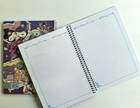 تصویر دفتر مجلد ۸۰ برگ مدل کرومی 