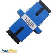 تصویر تضعیف‌کننده (اتنیتور) فیبر نوری SC-SC/10dB مادگی به مادگی 