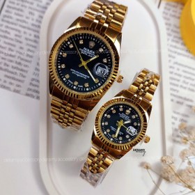 تصویر ۱۴ رنگ ساعت زنانه مردانه رولکس | ست ساعتمچی رولکس دیت جاست تقویم دار rolex date just کد 125 