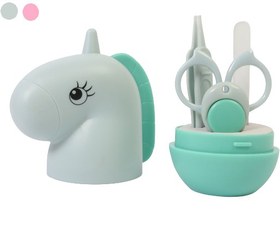 تصویر ست مانیکور کودک مدل اسب تک شاخ ا Unicorn manicure set for children Unicorn manicure set for children