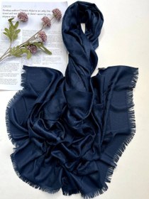 تصویر شال کشمیر - مشکی طوسی 