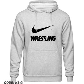 تصویر هودی طوسی دورس داخل کرک طرح ورزش کشتی کد H108 Gray Duras hoodie inside the crack design of wrestling CODE H108