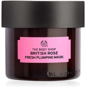 تصویر ماسک صورت حجم دهنده بادی شاپ مدل british rose حجم 75 میلی لیتر The body shop volumizing facial mask british rose model 75ml