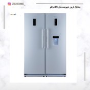 تصویر یخچال فریزر آبریز دار دیپوینت مدل D5iدوقلو - استیل