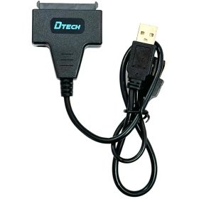 تصویر تبدیل USB2 TO SATA پاوردار برند DTECH 