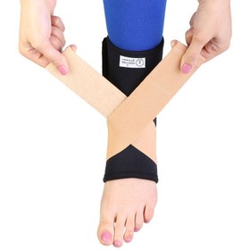 تصویر قوزک بند نئوپرن آتل دار طب و صنعت مدل 11100 Neoprene Ankle Splint