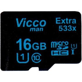 تصویر کارت حافظه microSDHC ویکومن مدل Extra533X ظرفیت 16گیگابایت 