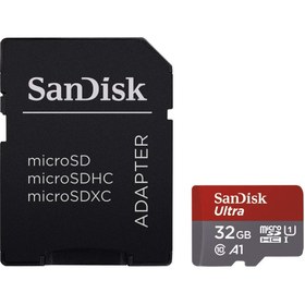 تصویر رم میکرو ۳۲ گیگ سن دیسک SanDisk Ultra U1 C10 100MB/s SANDISK ULTRA UHS-I 32GB 100MB/S MICROSDHC MEMORY CARD