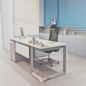 تصویر میز اداری مدل GF110 با پایه فلزی 