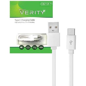 تصویر کابل تایپ سی Verity CB2125 T 20cm Verity CB2125 T Type-C 20cm Cable