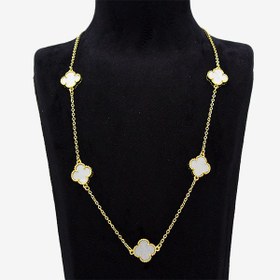 تصویر گردنبند ونکلیف ۵ گل Necklace Vancleef 