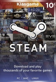 تصویر گیفت کارت استیم ۱۰ یورویی ریجن اروپا 