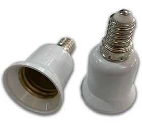 تصویر تبدیل سرپیچ E14 به E27 مدل کوچک به بزرگ (لامپ شمعی) 