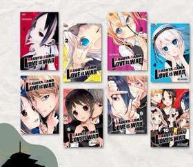 تصویر مانگا kaguya sama love is war جلد های 1-27 اثر aka akasaka نشر viz media llc 