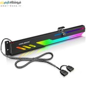 تصویر براکت کارت گرافیک (افقی) کولمون مدل CoolMoon GT8 5V 3Pin ARGB Horizental Graphics Card Support Bracket/Holder 