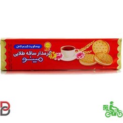 تصویر بیسکویت گندم کامل کرمدار ساقه طلایی مینو بسته ۱۹۲ گرمی cream Biscuit Saghe Talaie Mino