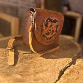 تصویر کیف چرمی قلم زنی 