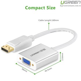 تصویر تبدیل Display Port به VGA پی نت Pnet Display to VGA