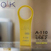تصویر فلش مموری OAK A110 ظرفیت 64 گیگ USB 2.0 - طلایی فلش مموری OAK A110 ظرفیت 64 گیگ USB 2.0