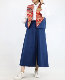 تصویر جلیقه سوزندوزی قرمز 