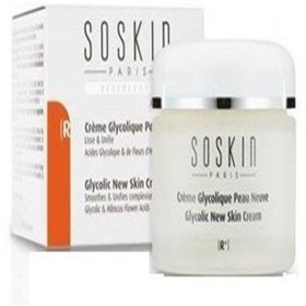 تصویر کرم گلایکولیک (کرم – ماسک AHA) ساسکین soskin glycolic new skin cream