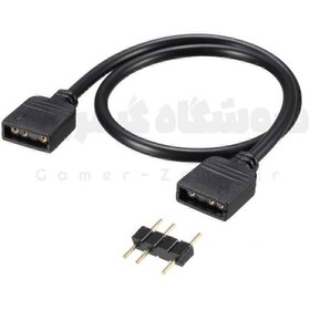 تصویر کابل افزایش طول 3 پین نورپردازی مادربورد MICRO CONNECTORS 5V 3-Pin ARGB Extension Cable 