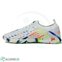 تصویر کفش فوتسال آدیداس پردیتور طرح اصلی Adidas Predator White Blue Orang 