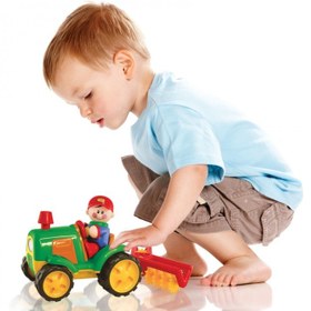 تصویر تراکتور شخم زن مزرعه تولو Tolo Toys farm tractor