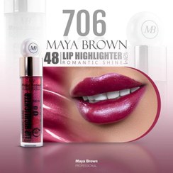 تصویر رژ لب مایع شاین مایا براون - 703 Lip Highlighter Romantic Shine Maya Brown