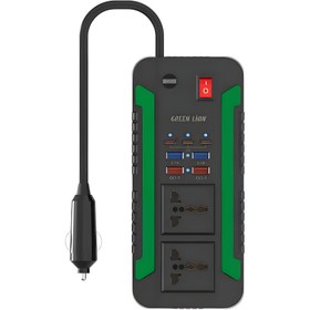 تصویر اینورتر فندکی خودرو گرین لاین مدل SPARK300 ظرفیت ۳۰۰ وات 