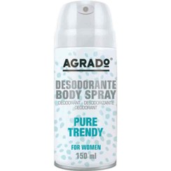 تصویر اسپری بدن اسپانیایی آگرادو Agrado Pure Trendy با رایحه شیرین و ملایم 150 میل 