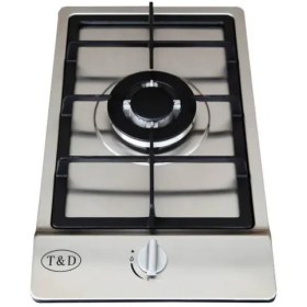 تصویر اجاق گاز استیل ۱ شعله تی اندی مدل TD 128E T&D Steel Hob Model TD 128E