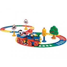 تصویر قطار اسباب بازی تولو مدل 89761 با علائم کامل برای خردسالان 