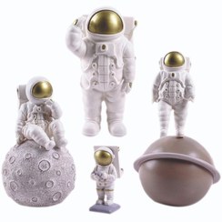 تصویر مجسمه فضانورد مجموعه ۴ عددی کد M65 