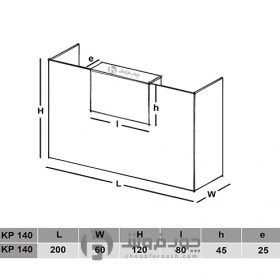 تصویر میز پذیرش مطب مدل KP140 