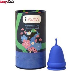 تصویر کاپ قاعدگی سایز متوسط لاویا آبی Lavia Medium Menstrual Cup