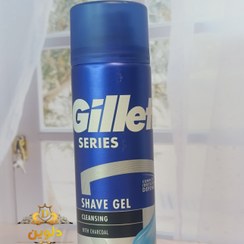 تصویر ژل اصلاح ژیلت GILLETTE اصل اروپا مدل Cleansing حجم 200 میلی لیتر Gillette Cleanser Shave Gel 200ml
