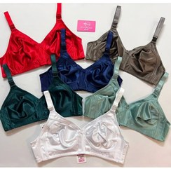 تصویر سوتین زنانه مردی کد ۲۶۵ طوسی بدون فنر 