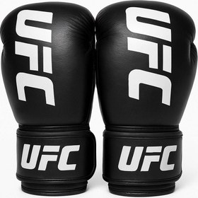 تصویر دستکش بوکس تمام چرم طرح یو اف سیUFC(Black) 