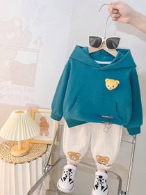 تصویر هودی شلوار پشت تدی وارداتی 