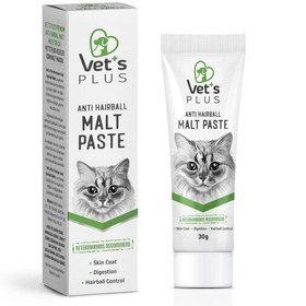 تصویر وت پلاس خمیر گربه مالت ضد هیربال 30 گرم Anti-Hairball Malt Cat Paste 30grاروپایی 