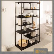 تصویر ویترین فلزی مشکی کد fv_5050 