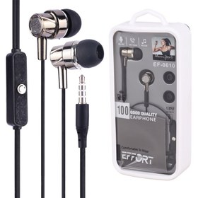 تصویر هدفون داخل گوش با سیم افورت مدل EF-0010 effort ef-0010 earphone