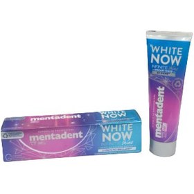 تصویر خمیر دندان منتادنت سفید کننده فوری با درخشش همیشگی 75 میلی mentadent white now infinite shine 3 volte piu brillanti 