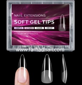 تصویر قالب ژلتیپس بادومی کاشت ناخن 