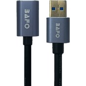 تصویر کابل افزایش طول USB3.0 گلد 2FC بافو سر فلزی به طول 5 متر 