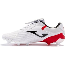 تصویر کفش فوتبال آکوس2302FG مدل آگولا با رنگ سفید و قرمز برند joma ACUS2302FG Agula Cup Football Shoes White-Red