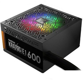 تصویر منبع تغذیه کامپیوتر گیمدیاس مدل KRATOS E1-600 80 Plus White توان 600 وات Gamdias KRATOS E1-600 80 Plus White 600W Power Supply